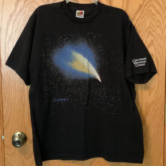 Fruit of the Loom Other - Cincinnati Museum Center - Comets On Tour commemoration Black Unisex T-Shirt